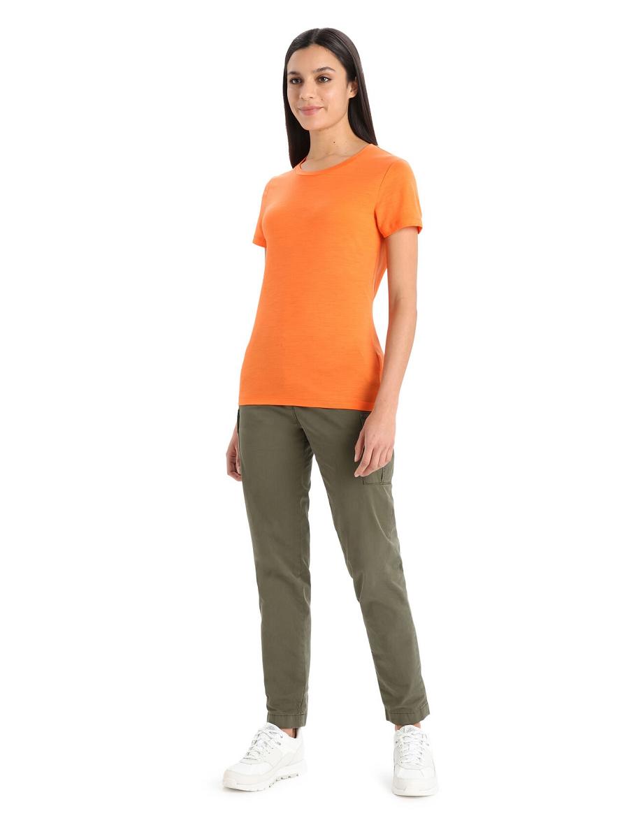 Flash Women's Icebreaker Merino Tech Lite II Short Sleeve T Shirts | USA 1575QMAZ